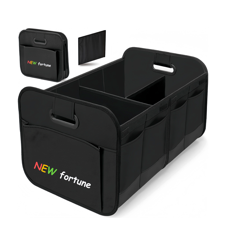 H-12 hopfällbar förvaringsväska med flera fack med förstärkta handtag